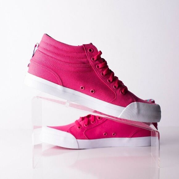 DC Evan Hi Sp Kids Youth Raspberry Skateboard Shoe - Picture 3 of 9